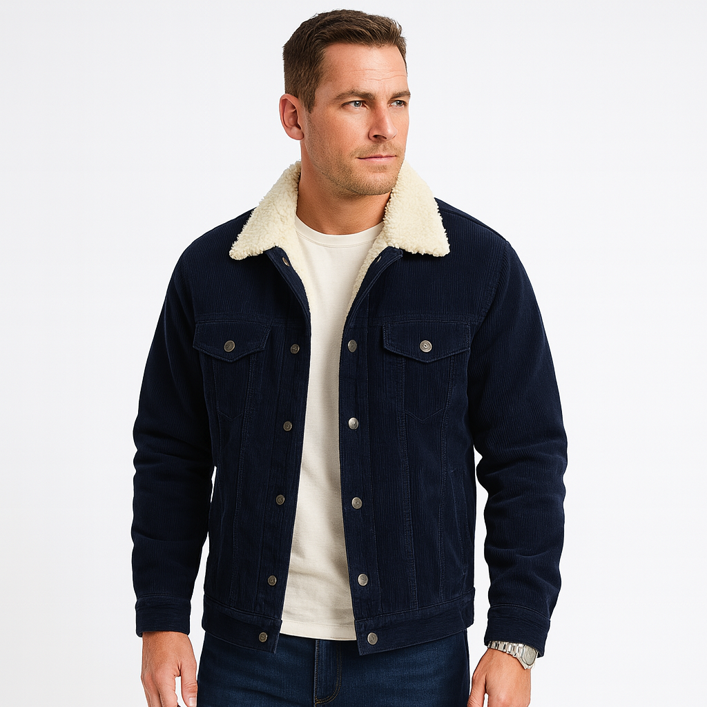 Chaqueta de Hombre de Pana – Estilo Moderno y Comodidad Duradera