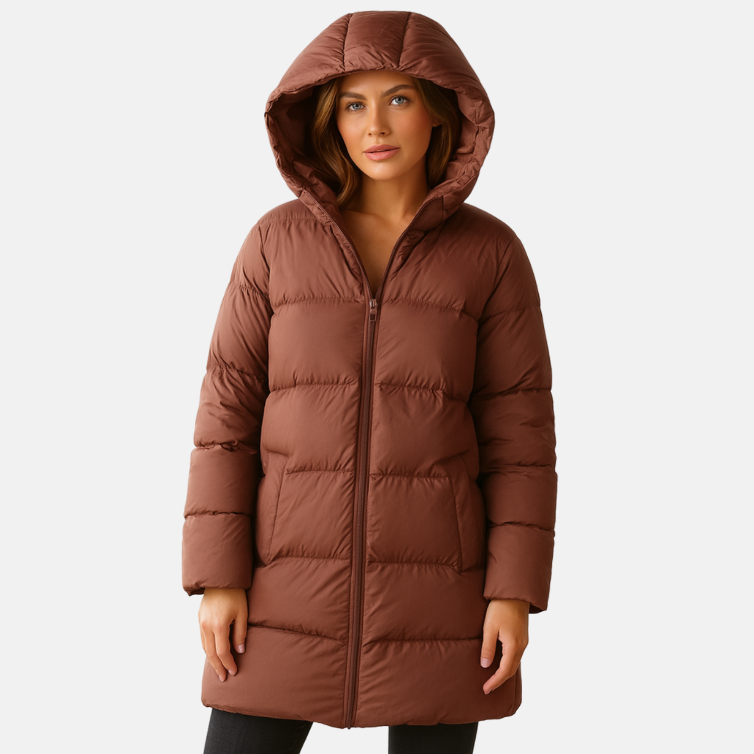 Mistrève | Plumífero Largo de Mujer con Capucha – Calidez Óptima y Elegancia Informal