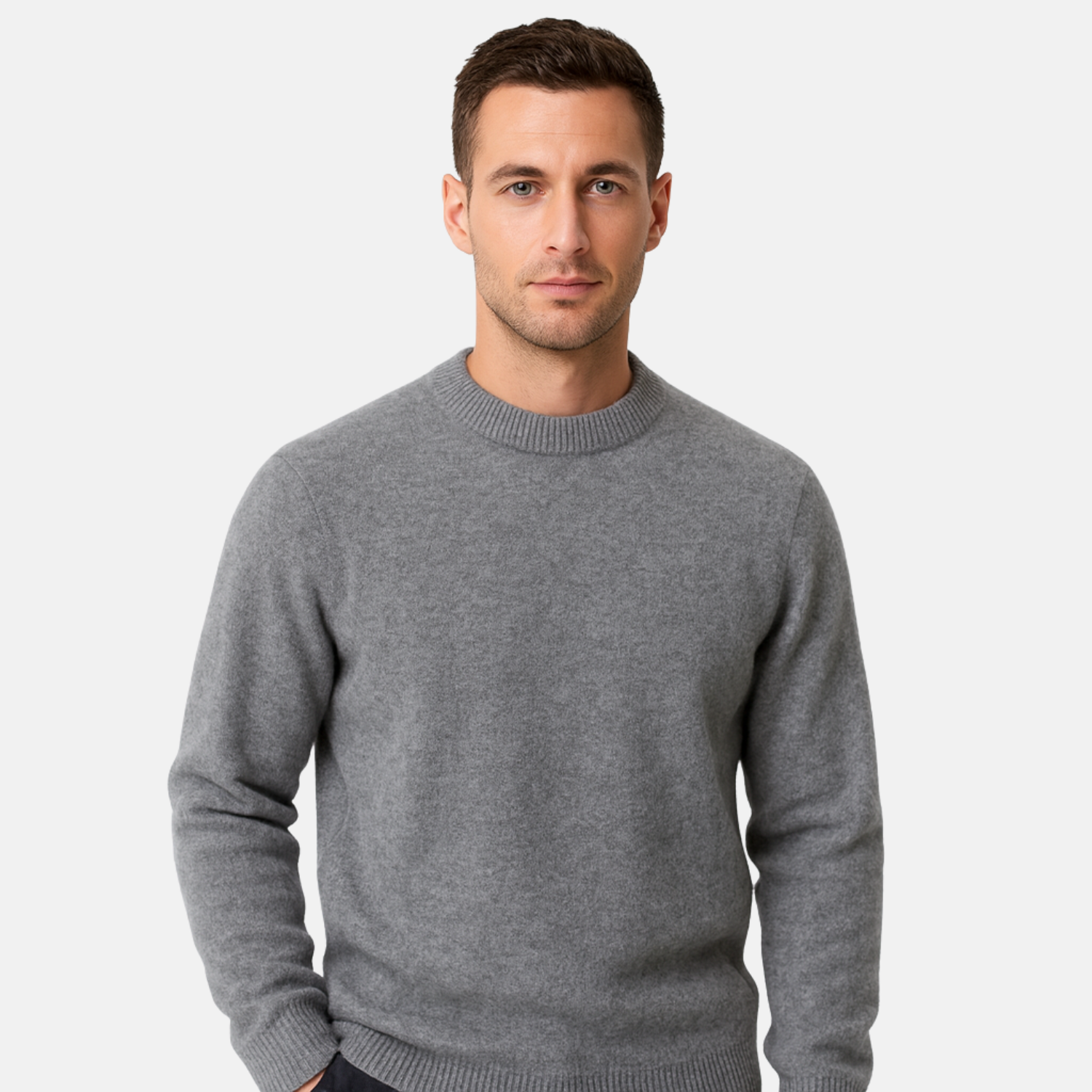 Jersey de Hombre de con Cuello Alto – Elegancia Discreta y Calidez Atemporal