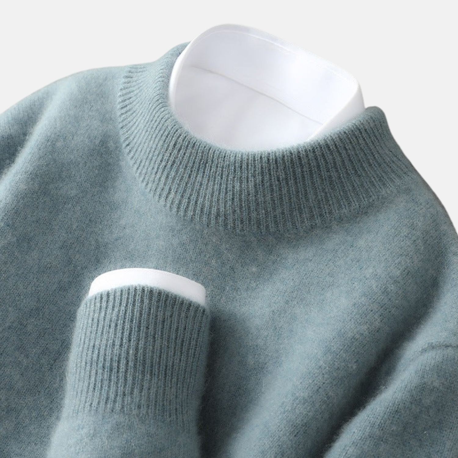 Jersey de Hombre de con Cuello Alto – Elegancia Discreta y Calidez Atemporal